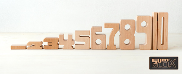 Sumblox Números de madera para matemáticas - Kinuma